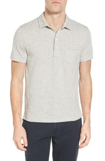 Men's Billy Reid Patterson Stripe Jersey Polo