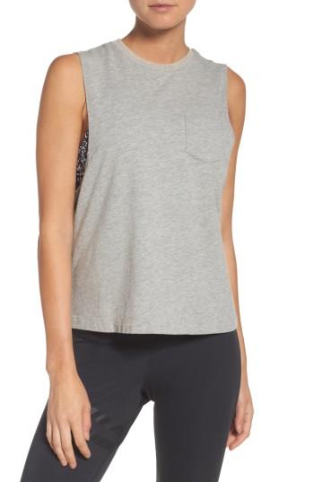 Women's Reebok Stonewash Muscle Tee - Grey