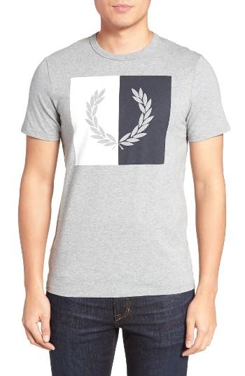 Men's Fred Perry Logo Graphic T-shirt - Grey