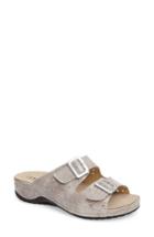 Women's Napa Flex Double Strap Slide Sandal .5-7us / 37eu M - Metallic