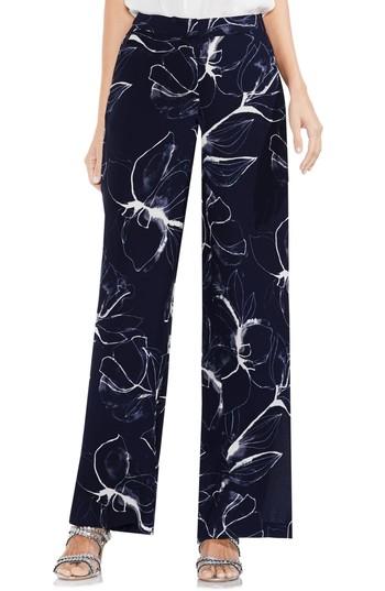 Women's Vince Camuto Fresco Petals Wide Leg Pants - Blue