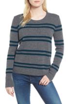 Women's James Perse Stripe Cashmere Sweatshirt