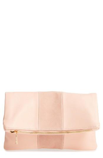 Bp. Tonal Stripe Foldover Clutch - Blue
