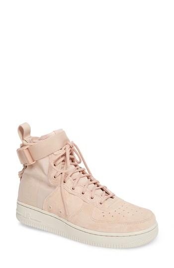 Women's Nike Sf Air Force 1 Mid Sneaker .5 M - Pink
