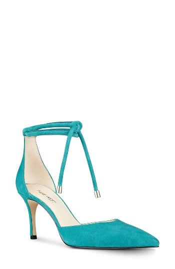 Women's Nine West Millenio Ankle Wrap Pump M - Blue