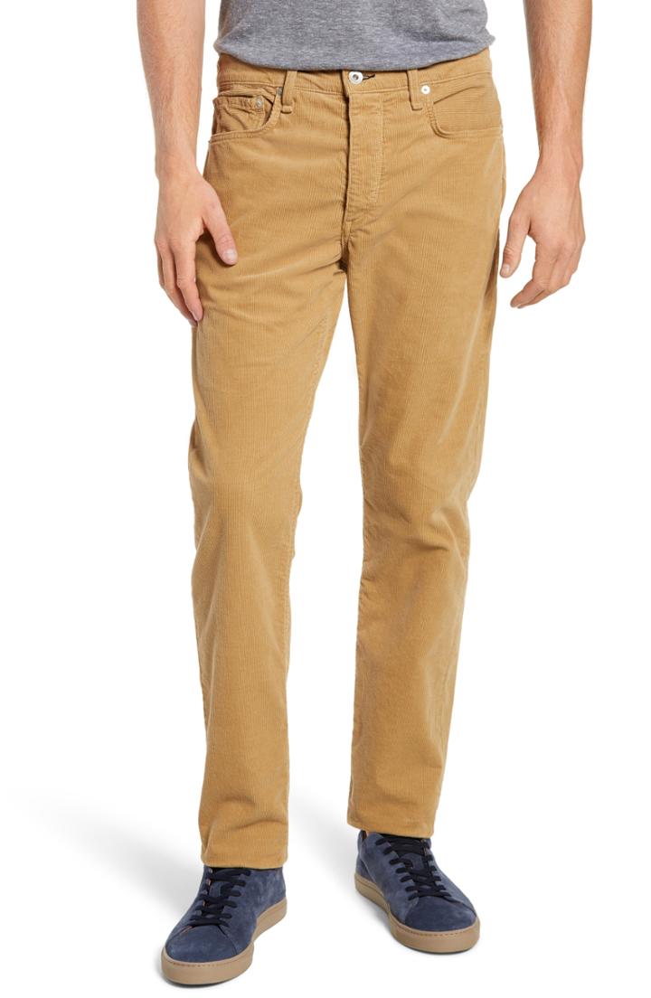 Men's Rag & Bone Slim Fit Corduroy Pants - Beige