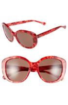 Women's Dolce & Gabbana 55mm Retro Sunglasses - Cranberry