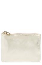 Madewell The Leather Pouch Zip Wallet - Metallic