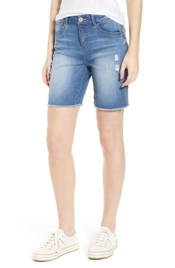 Women's Wit & Wisdom Flex-ellent High Rise Denim Shorts - Blue