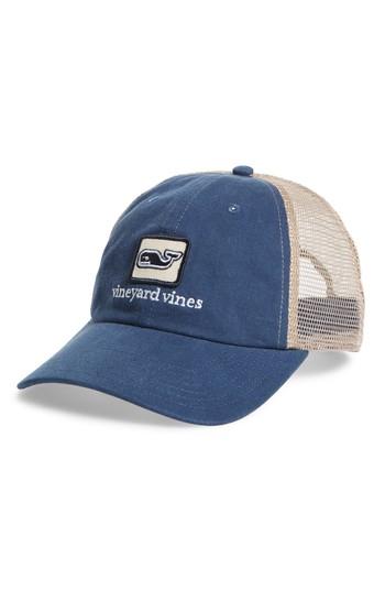 Men's Vineyard Vines Deconstructed Trucker Cap - Blue