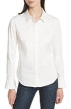 Women's Ted Baker London Fluted Scallop Trim Shirt - White