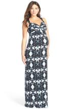 Women's Tart Maternity 'callie' Jersey Maxi Maternity Dress - Blue