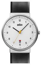 Men's Braun 'classic' Leather Strap Watch, 40mm