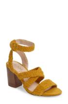 Women's Sole Society Evelina Block Heel Sandal .5 M - Yellow