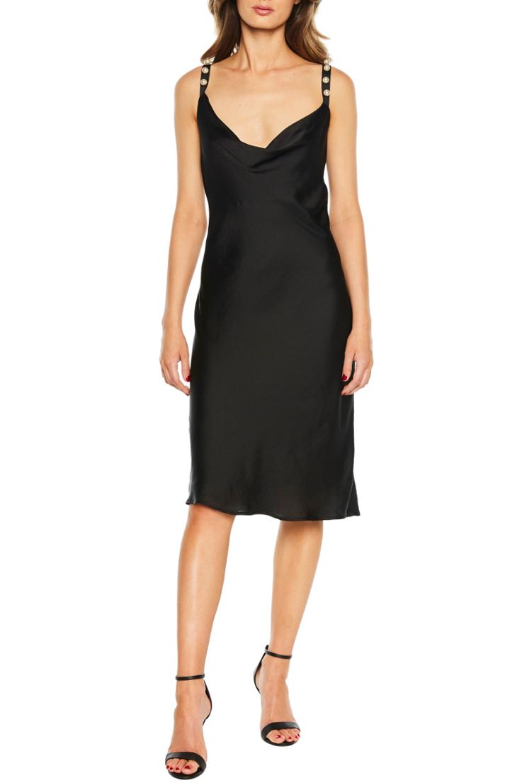 Women's Bardot Pearl Strap Slipdress
