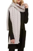 Women's Soia & Kyo Cable Knit Scarf, Size - Beige