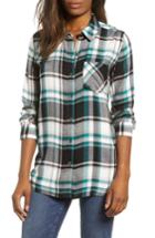 Women's Caslon Checkered Button Down Shirt - Ivory