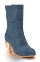 Women's Shoes Of Prey Block Heel Boot .5 B - Blue
