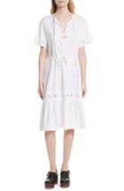 Women's See By Chloe Cotton Eyelet Dress Us / 34 Fr - White