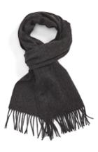 Men's Nordstrom Men's Shop Lambswool Scarf, Size - Grey