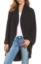 Women's Caslon Cocoon Knit Midi Cardigan - Black