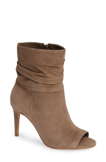 Women's Vince Camuto Catillia Open Toe Bootie M - Brown
