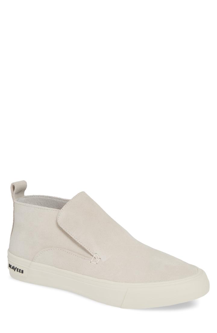 Men's Seavees Huntington Middie Slip-on .5 M - White
