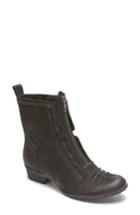 Women's Rockport Cobb Hill Gratasha Front Zip Boot M - Black