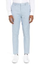 Men's Topman Stretch Skinny Fit Suit Trousers X 34 - Blue