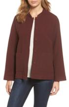 Women's Eileen Fisher Organic Cotton Jacket, Size - Red