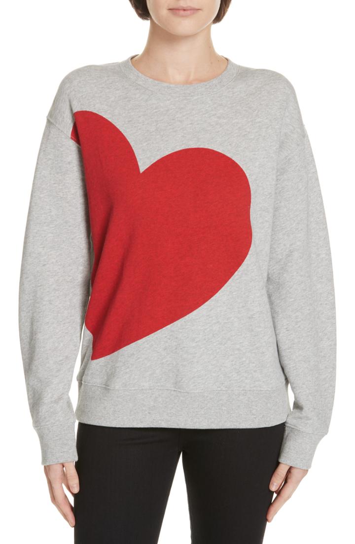 Women's Kate Spade New York Heart Sweatshirt - Grey