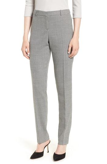 Women's Boss Stretch Wool Blend Suit Trousers - Black