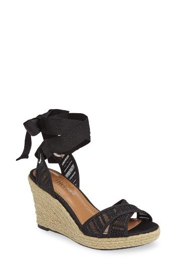 Women's J. Renee Alysbeach Espadrille Wedge .5 B - Black