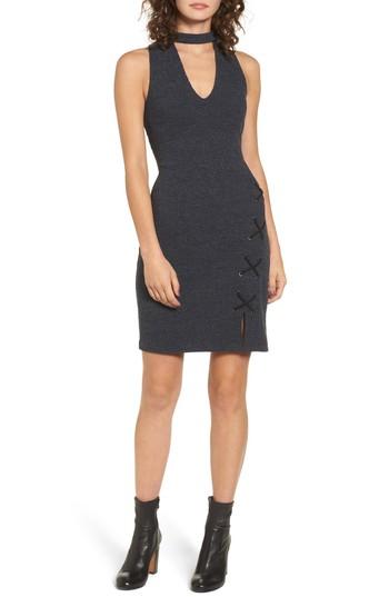 Women's Wayf Monica Choker Neck Sweater Dress