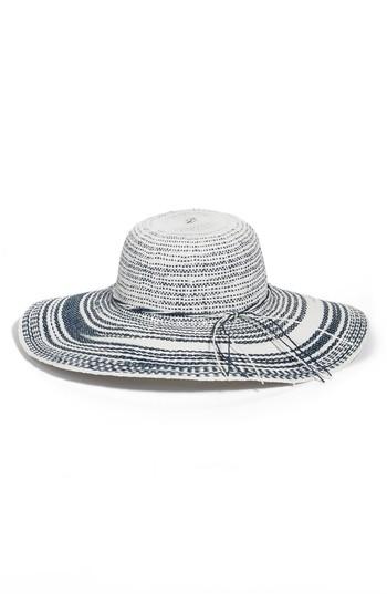 Women's Caslon Floppy Straw Hat - Blue