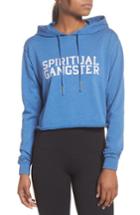 Women's Spiritual Gangster Varsity Hoodie Sweatshirt - Blue