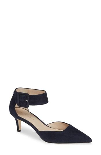 Women's Pelle Moda Kenley Ankle Strap Pump M - Blue
