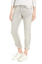 Women's Nydj Sheri Crisscross Hem Slim Ankle Jeans - Grey