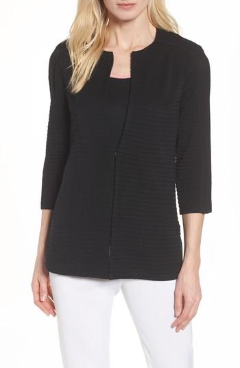 Women's Ming Wang Ribbed Knit Jacket