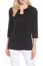 Women's Ming Wang Ribbed Knit Jacket