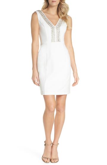 Women's Lace & Beads Embellished Chiffon Gown