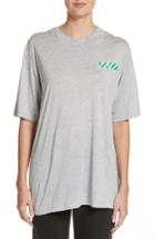 Women's Off-white Woman Tape New Over Tee, Size - Grey