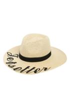Women's Phase 3 Wordplay Floppy Straw Hat -