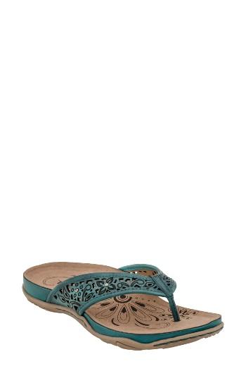 Women's Earth Maya Flip-flop M - Blue