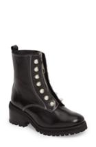 Women's Steve Madden Granite Embellished Zip Boot .5 M - Black