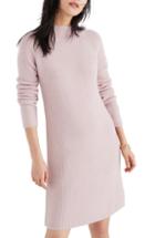 Women's Madewell Northfield Mock Neck Sweater Dress - Purple