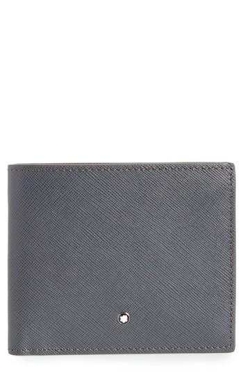 Men's Montblanc Saffiano Leather Bifold Wallet - Grey