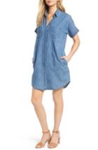 Women's Madewell Courier Denim Shirtdress, Size - Blue