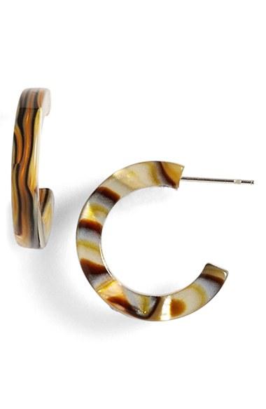 Women's L. Erickson 'skinny' Mini Hoop Earrings