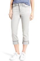 Women's Nydj 'dayla' Colored Wide Cuff Capri Jeans - Grey